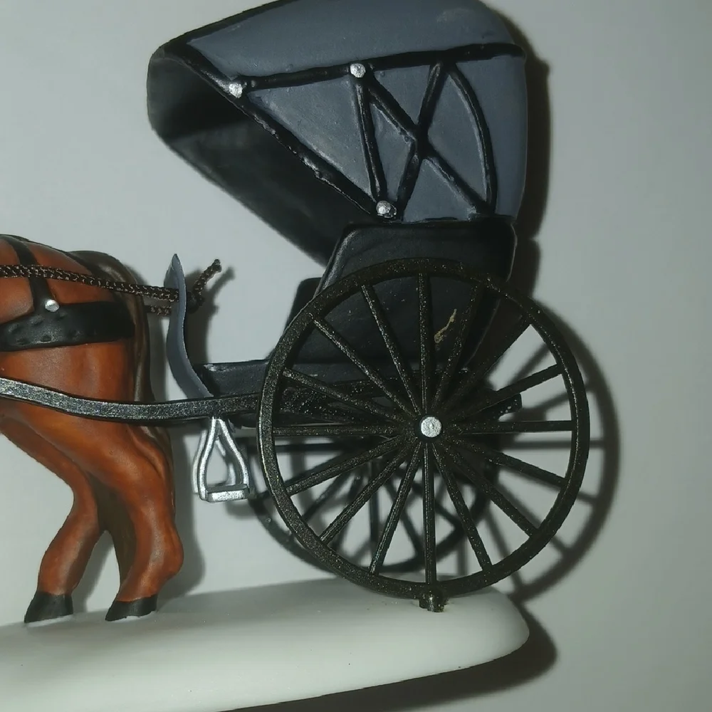Dept. 56 Doctor's House Call New England Village Horse & Carriage